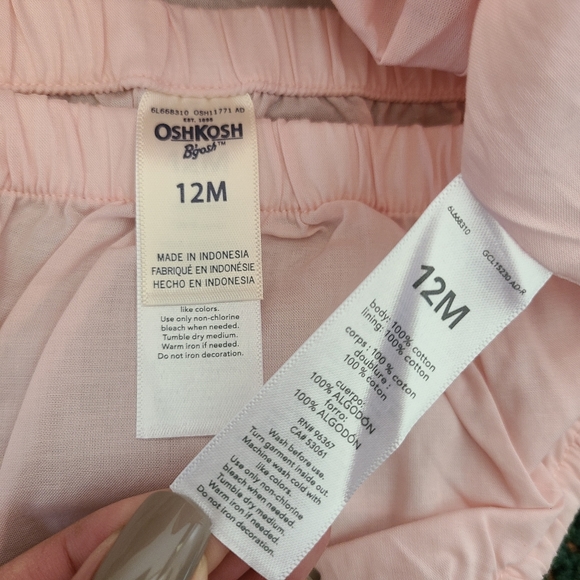 NWOT Osh Kosh Pink Plaid Baby Dress - Picture 5 of 8